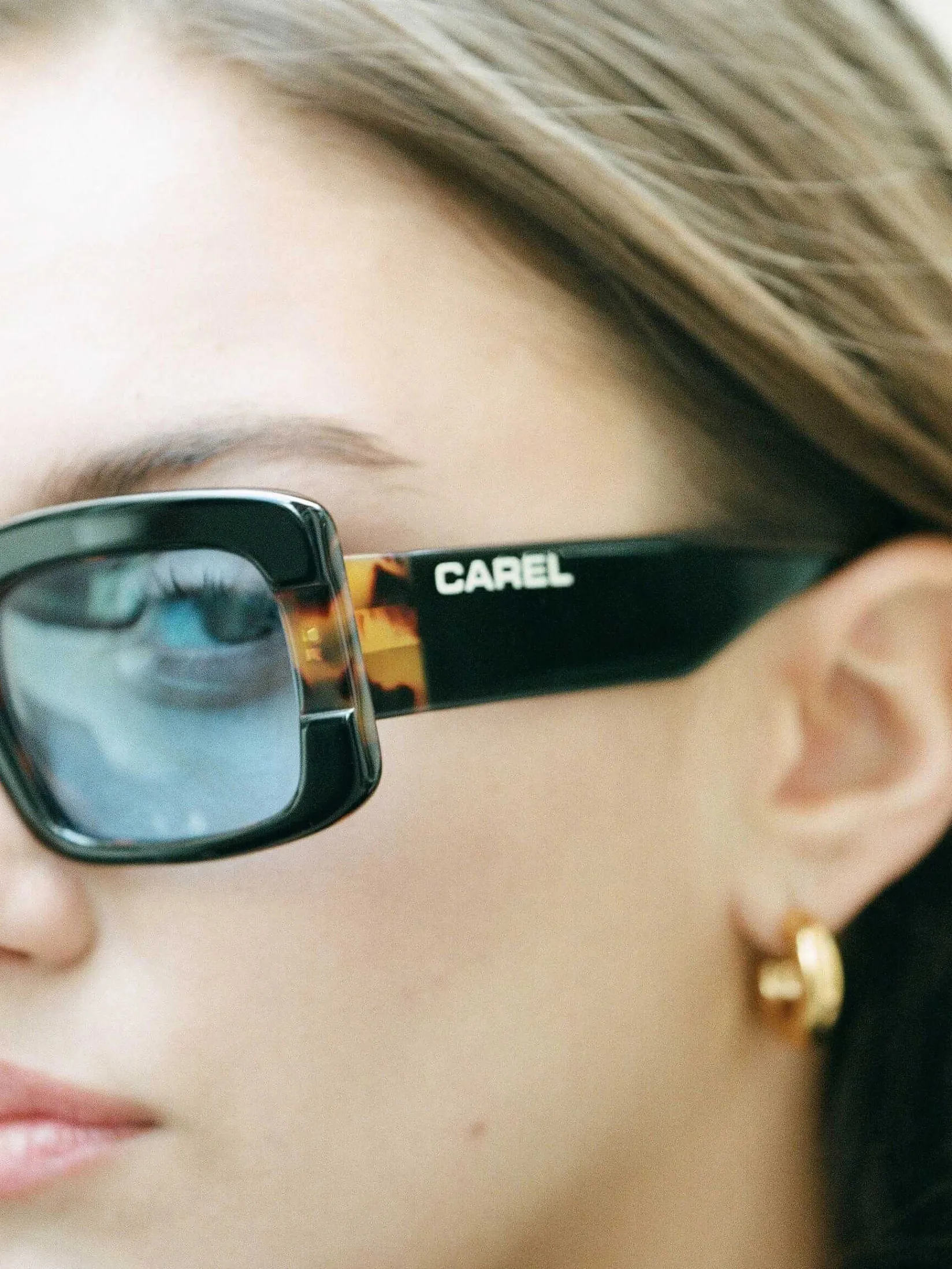 Black Acetate Sunglasses-Carel New