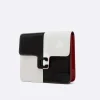 Black And White Checkerboard Patent Leather Bag-Carel Online