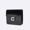 Black Glossy Leather Bag-Carel Fashion