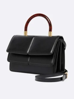 Black Leather Handbag-Carel Best Sale