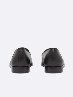 Black Leather Loafers-Carel Cheap
