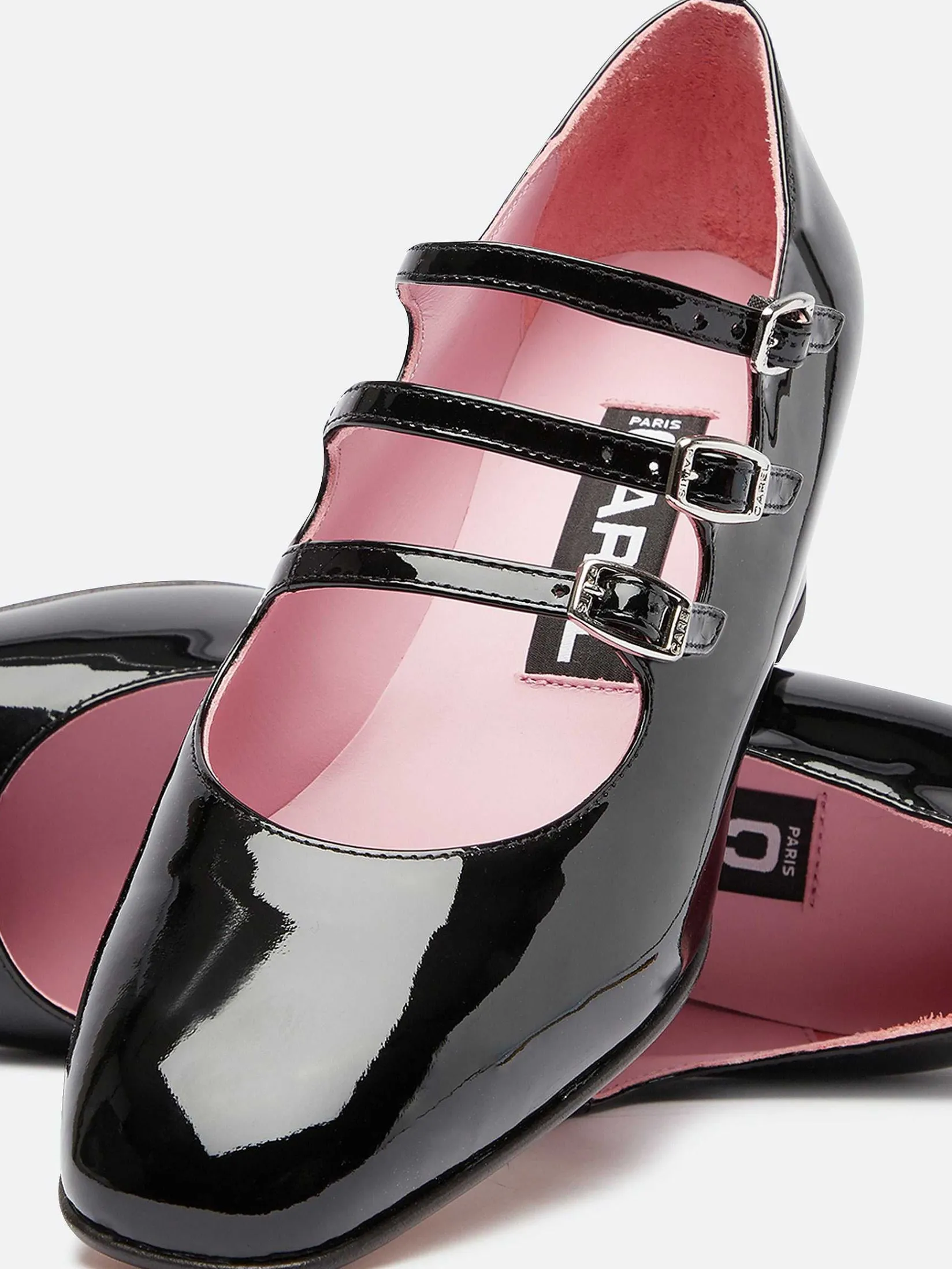 Black Patent Leather Mary Janes Pumps-Carel Best