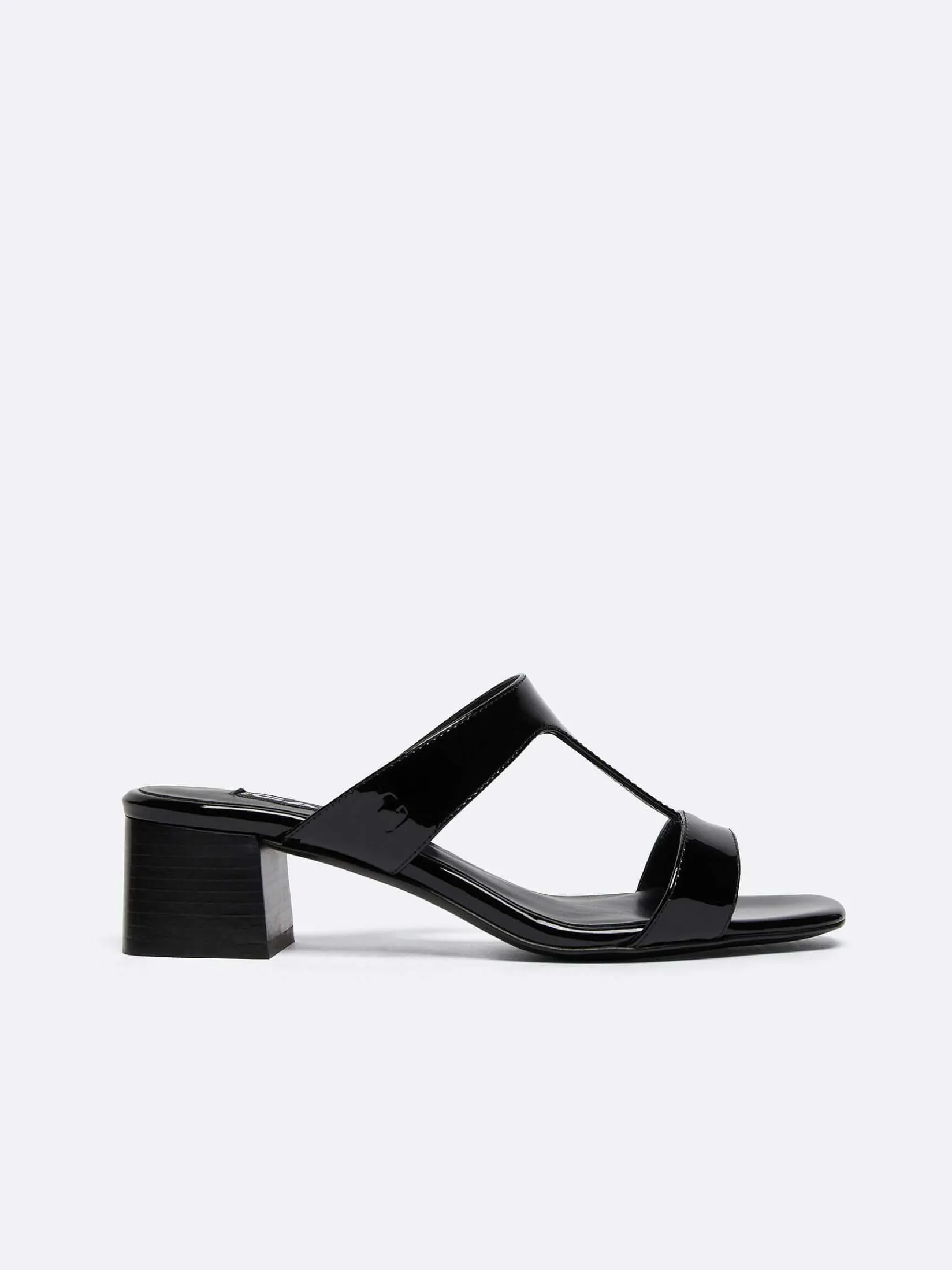 Black Patent Leather Mules-Carel Clearance