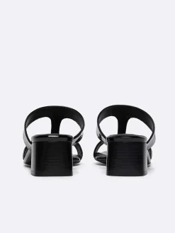 Black Patent Leather Mules-Carel Clearance