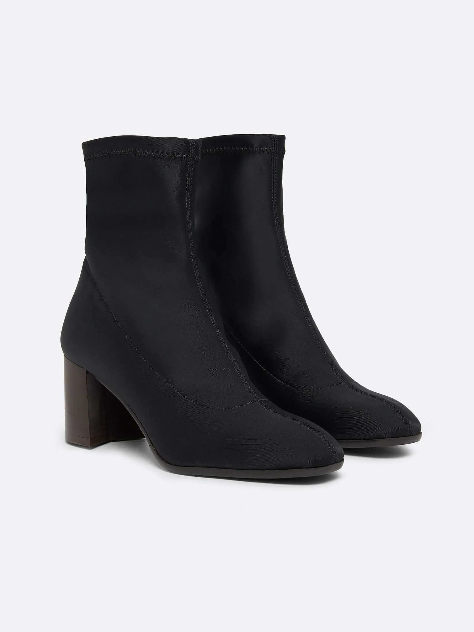 Black Stretch Ankle Boots-Carel New