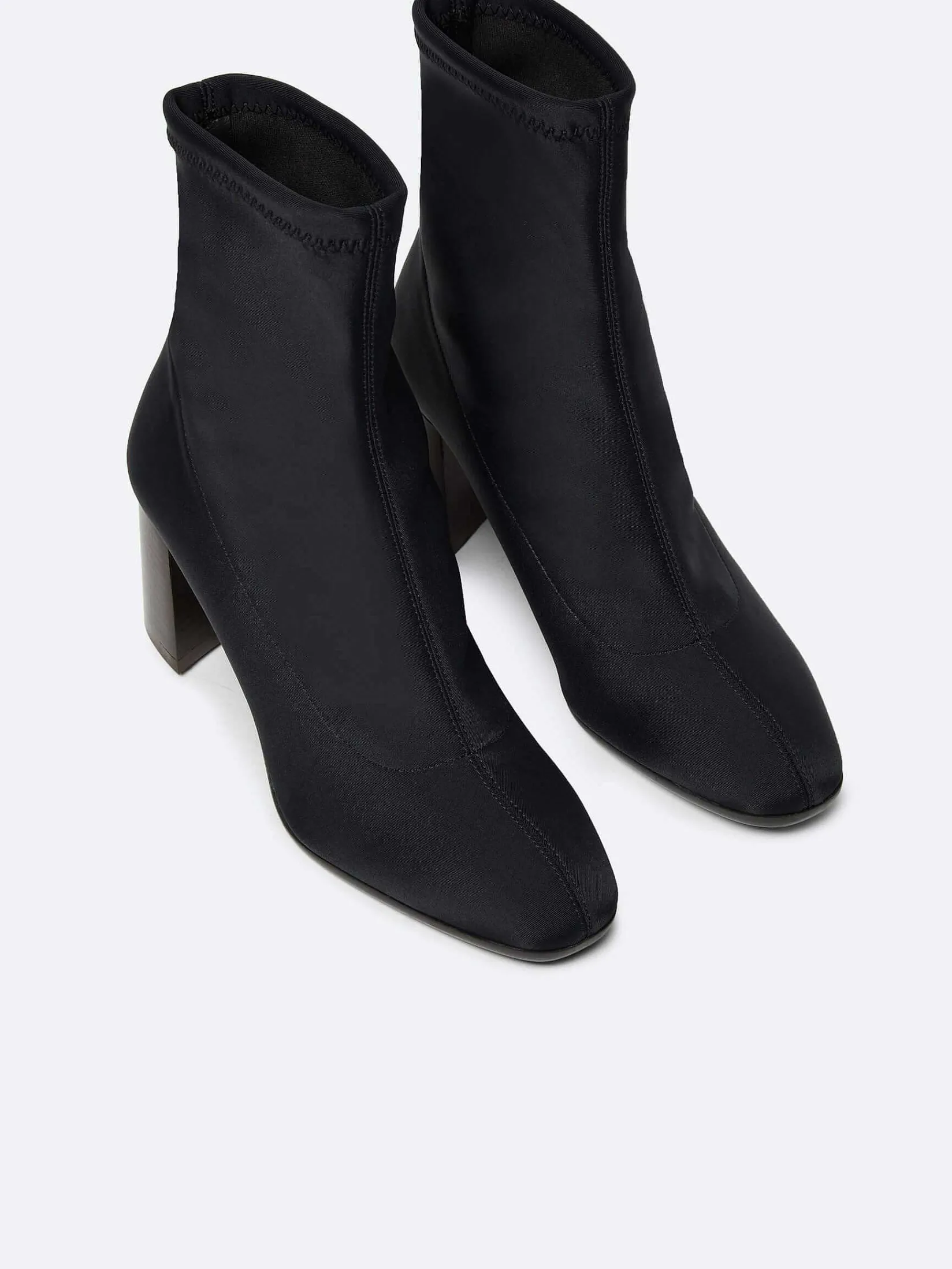 Black Stretch Ankle Boots-Carel New