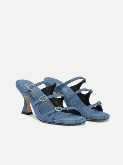Blue Denim Mules-Carel Hot