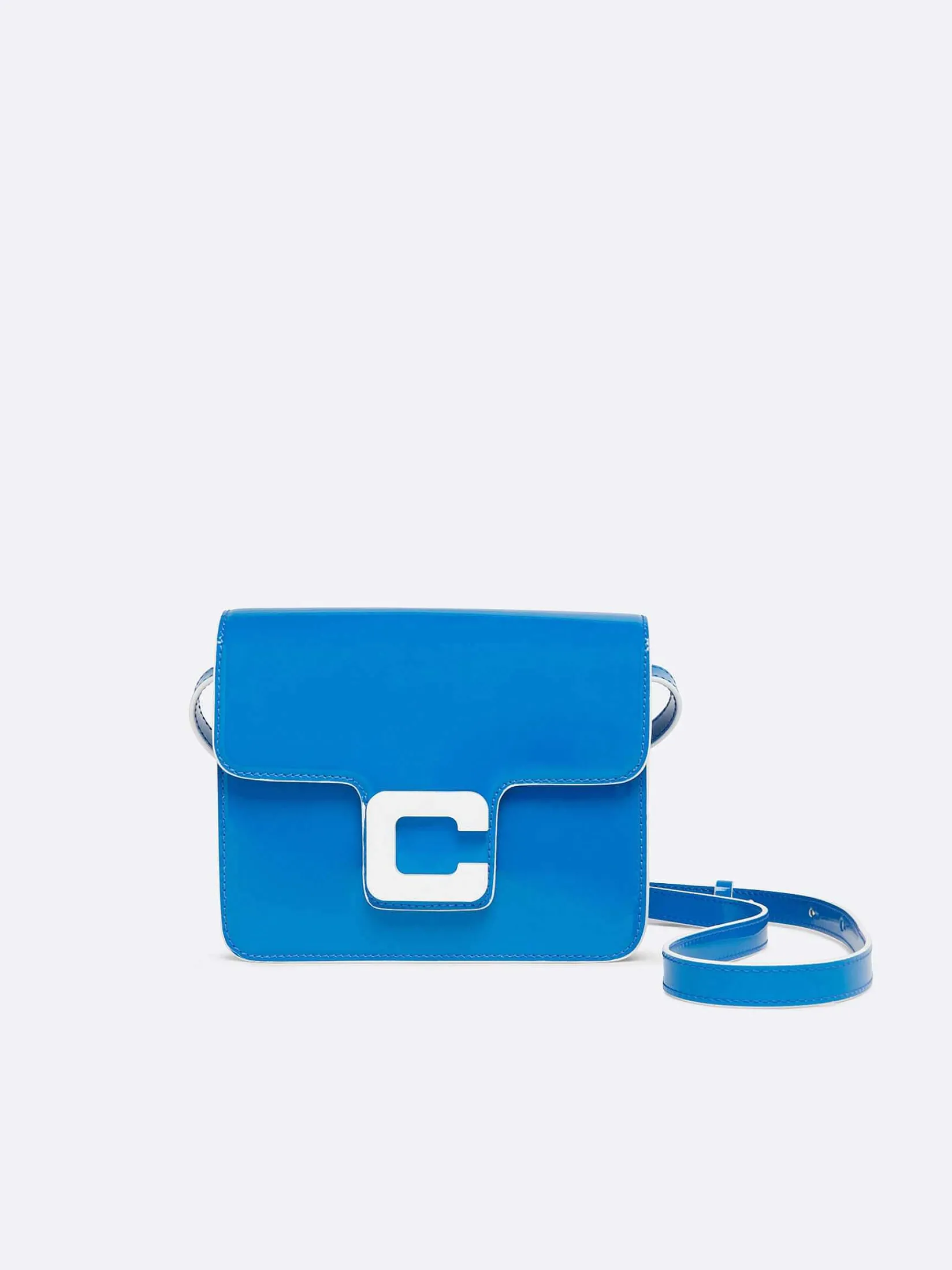 Blue Patent Leather Bag-Carel Shop