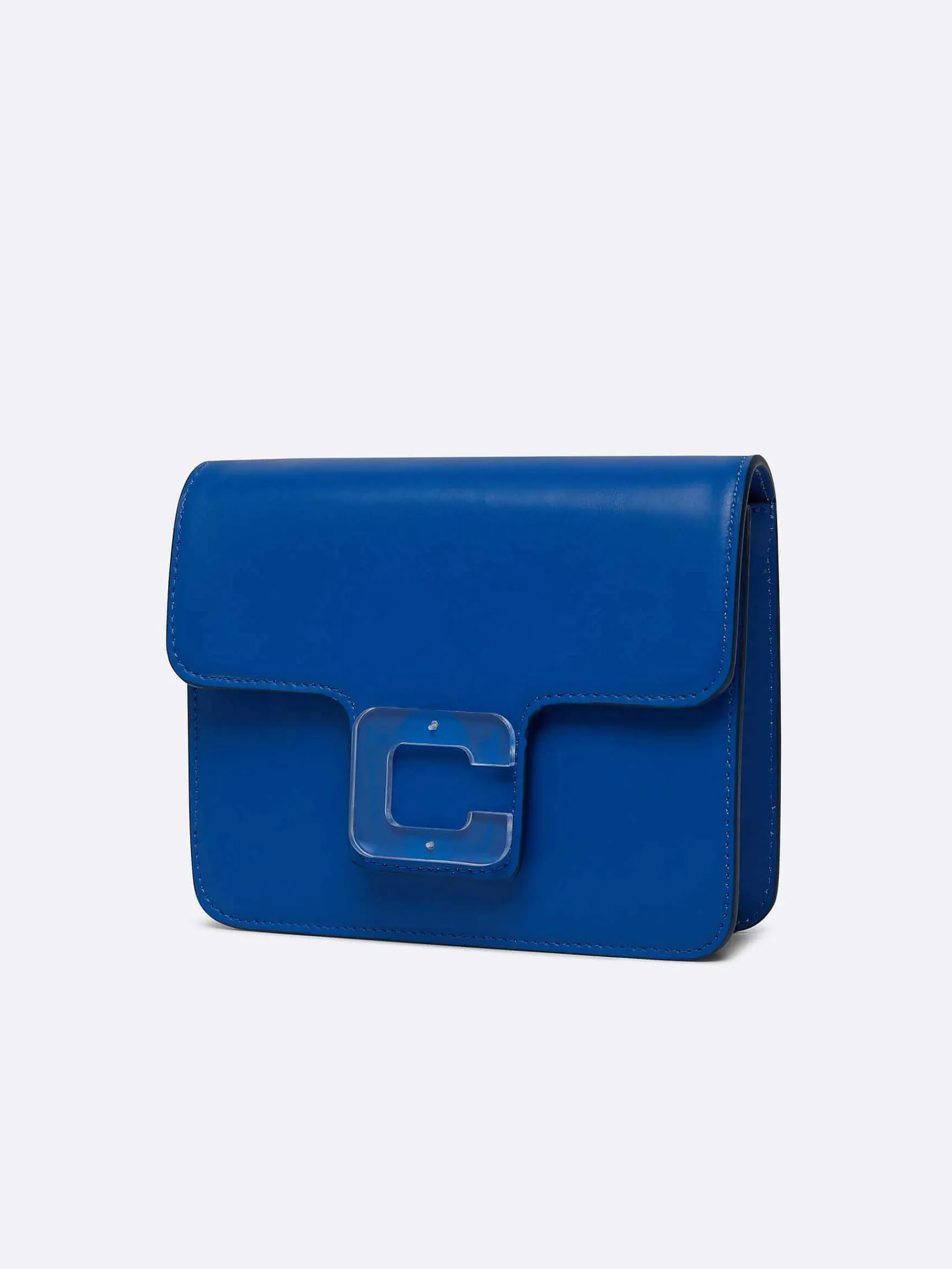 Blue Upcycled Leather Bag-Carel Discount