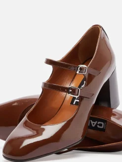Caramel Patent Leather Mary Janes-Carel Online