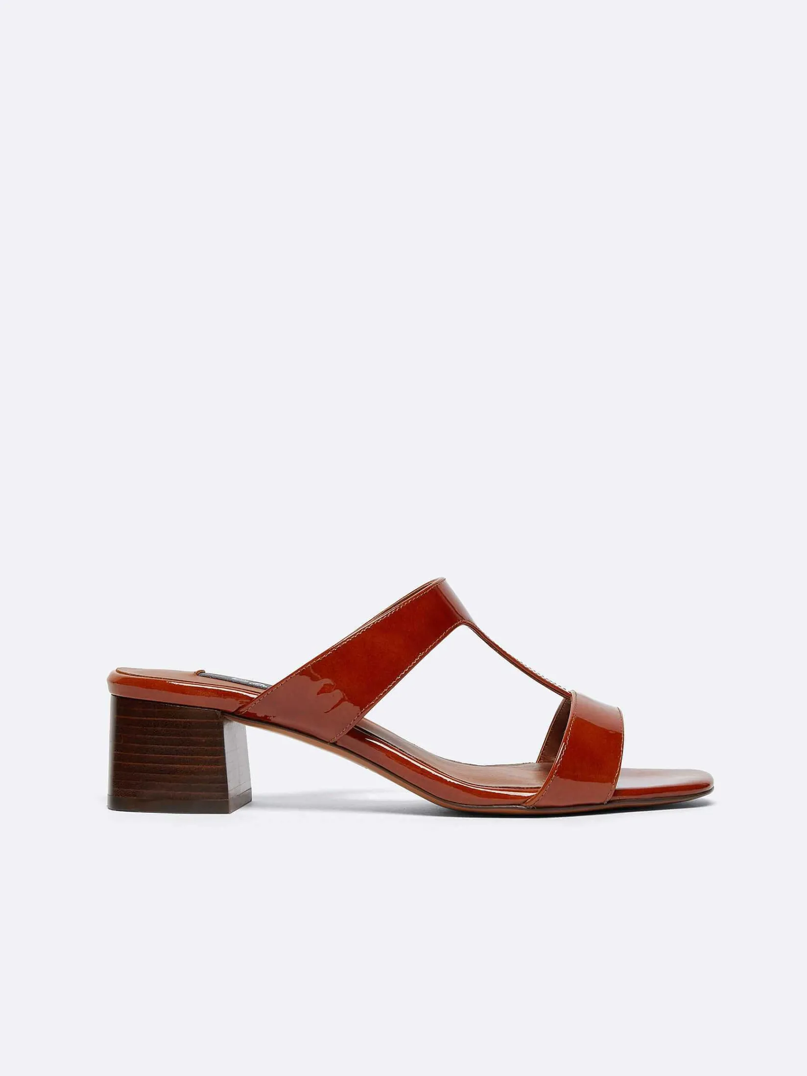 Caramel Patent Leather Mules-Carel Best Sale