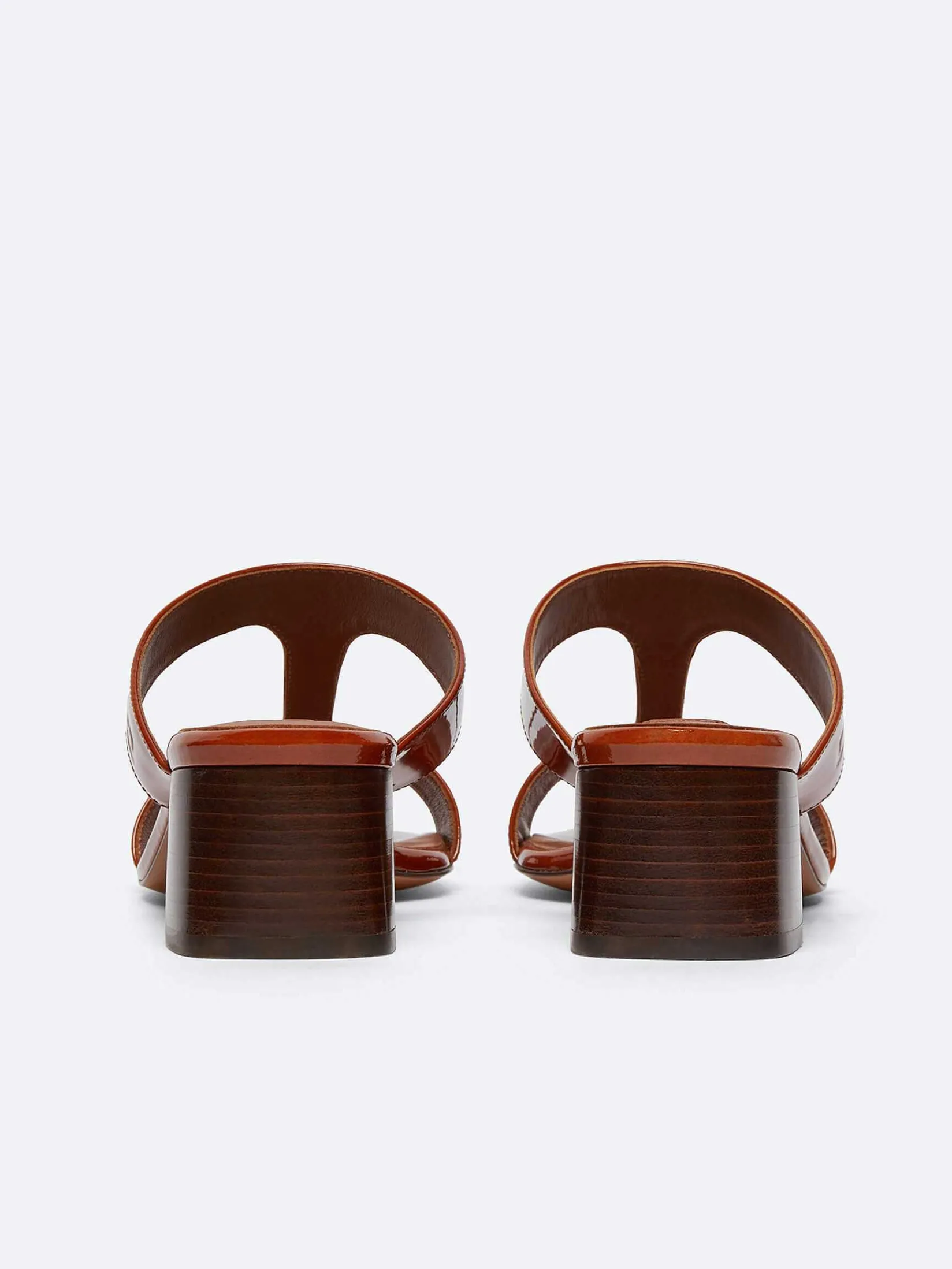 Caramel Patent Leather Mules-Carel Best Sale