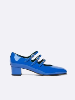 Electric Blue Patent Leather Mary Janes Pumps-Carel Hot