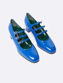 Electric Blue Patent Leather Mary Janes Pumps-Carel Hot