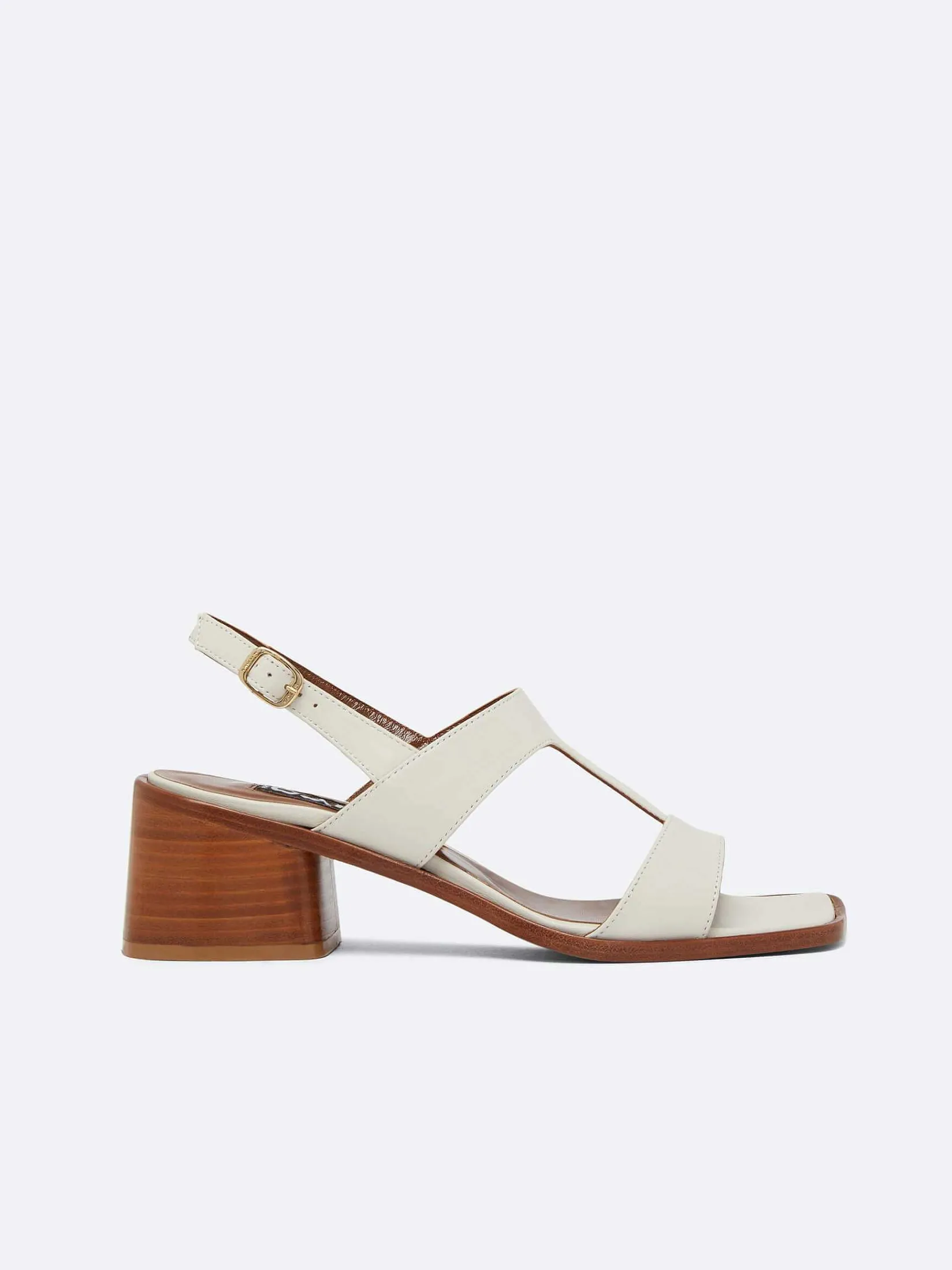 Ivory Leather Sandals-Carel Store
