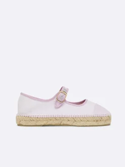 Lilac Fabric Mary Janes Espadrilles-Carel Store