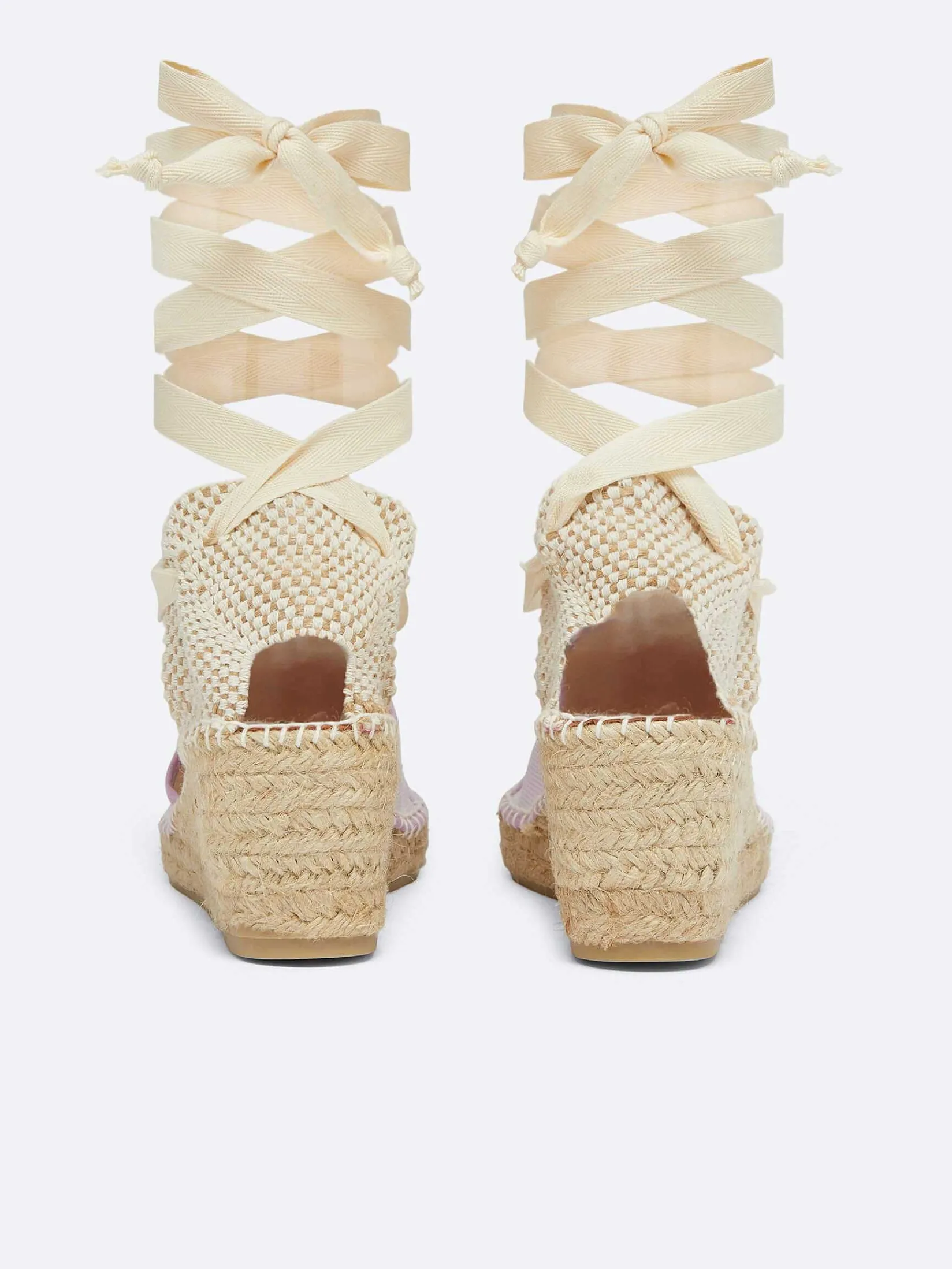 Lilac Fabric Wedge Espadrilles-Carel Best Sale