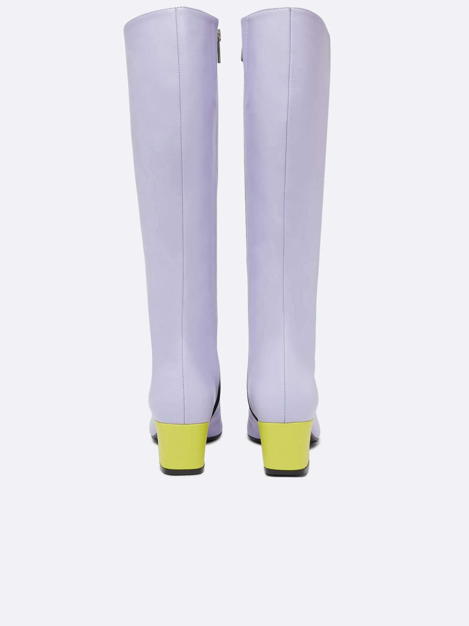 Lilac, Mint And Lime Green Leather Boots-Carel Cheap