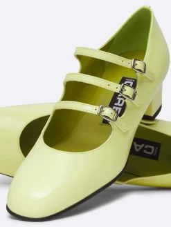 Lime Patent Leather Mary Janes Pumps-Carel Store