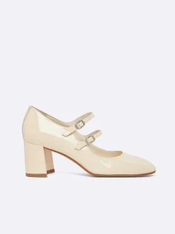 Nude Patent Leather Mary Janes Pumps-Carel Best Sale