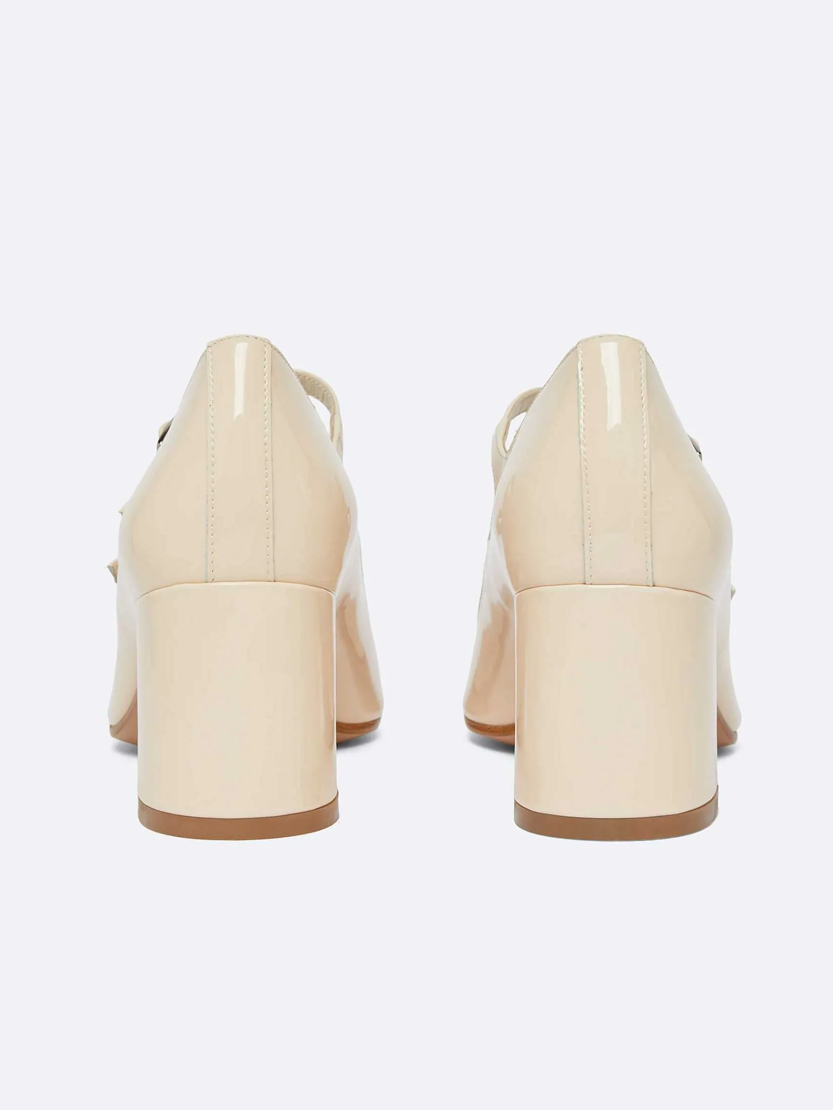 Nude Patent Leather Mary Janes Pumps-Carel Best Sale