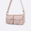 Pale Pink Glossy Leather Bag-Carel Hot