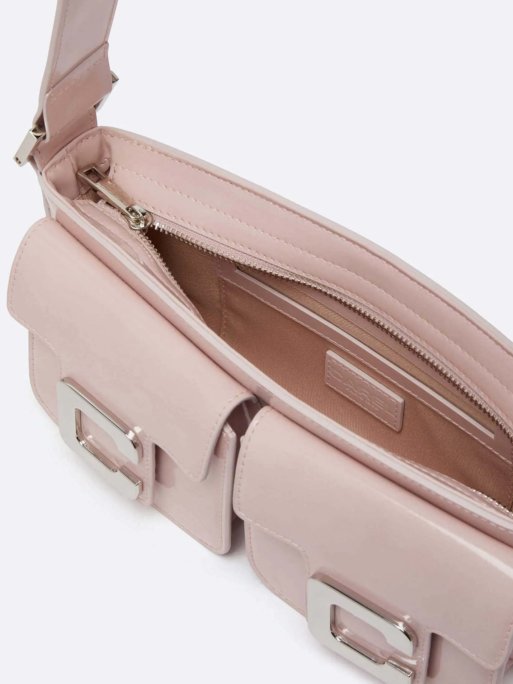 Pale Pink Glossy Leather Bag-Carel Hot