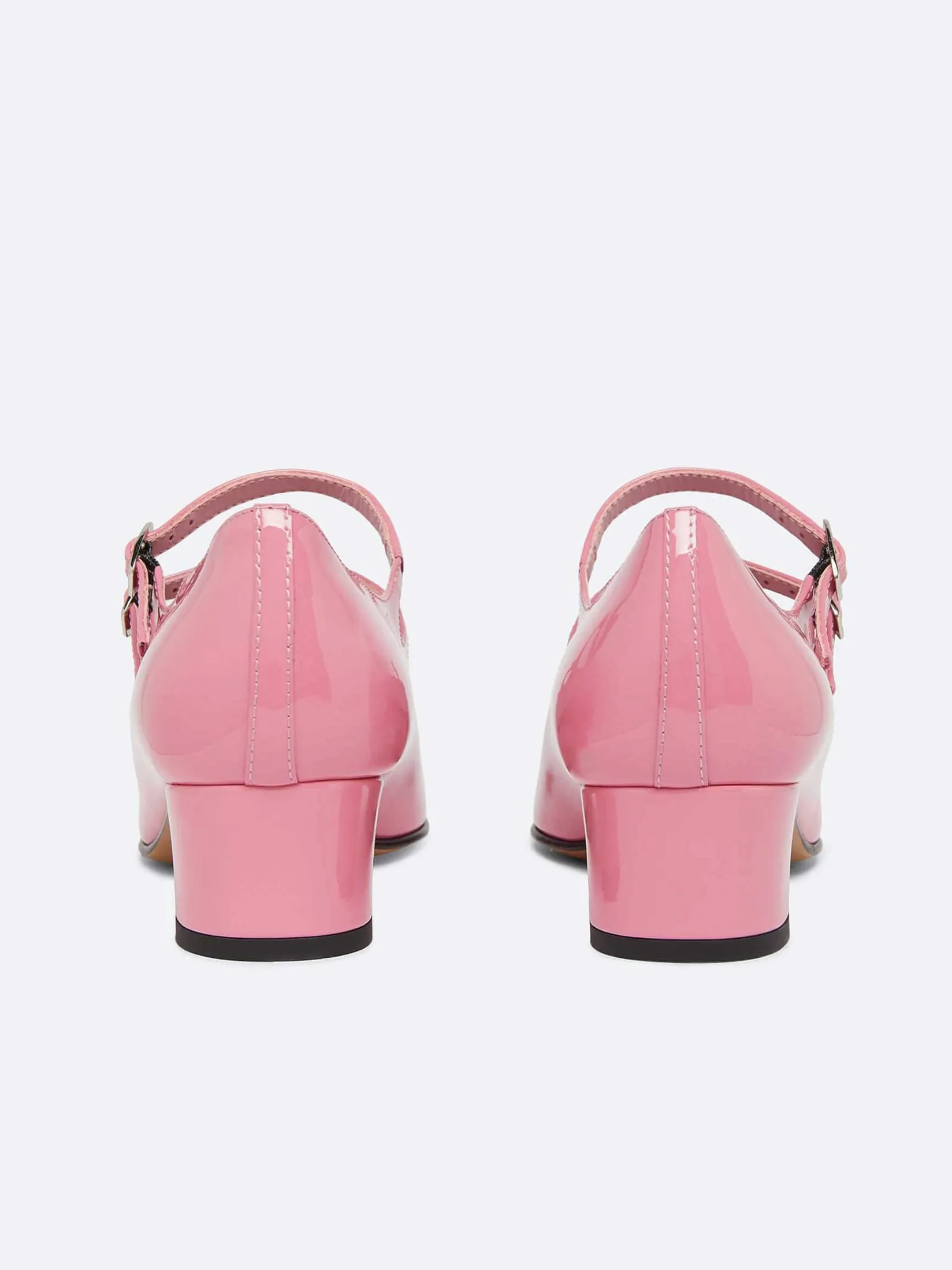Pink Upcycled Patent Leather Mary Janes Pumps-Carel Clearance