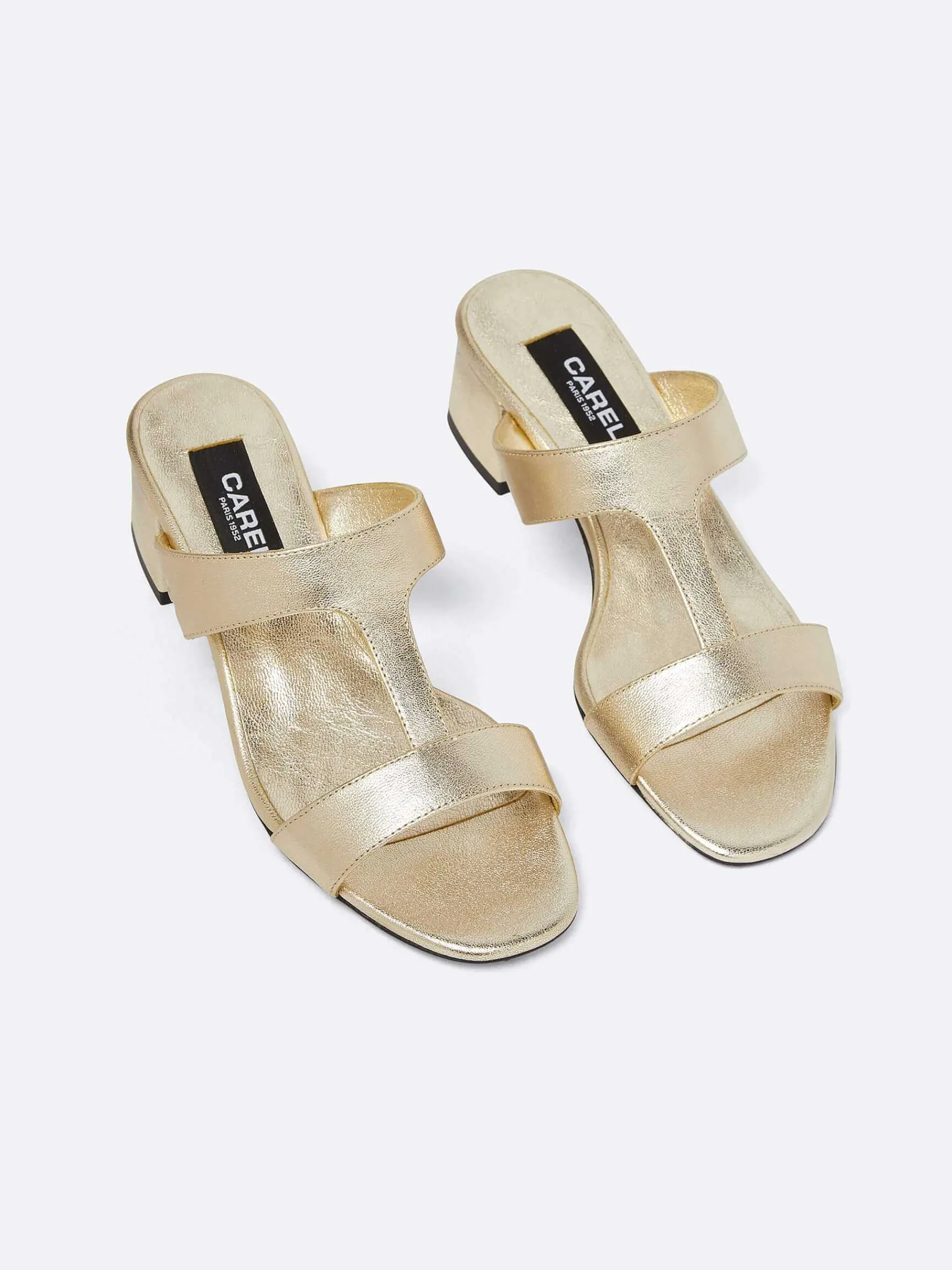 Platinum Nappa Leather Mules-Carel Hot