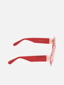 Red Acetate Sunglasses-Carel Discount