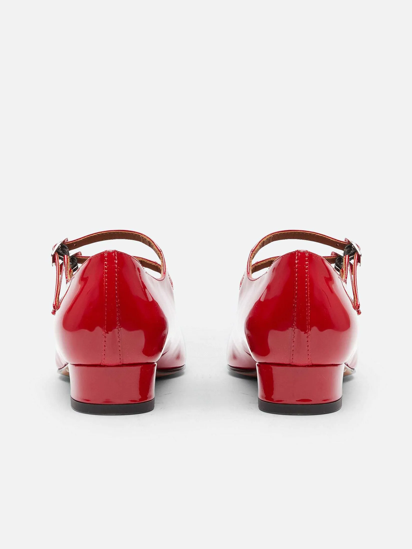 Red Patent Leather Mary Janes Ballet Flats-Carel Best Sale