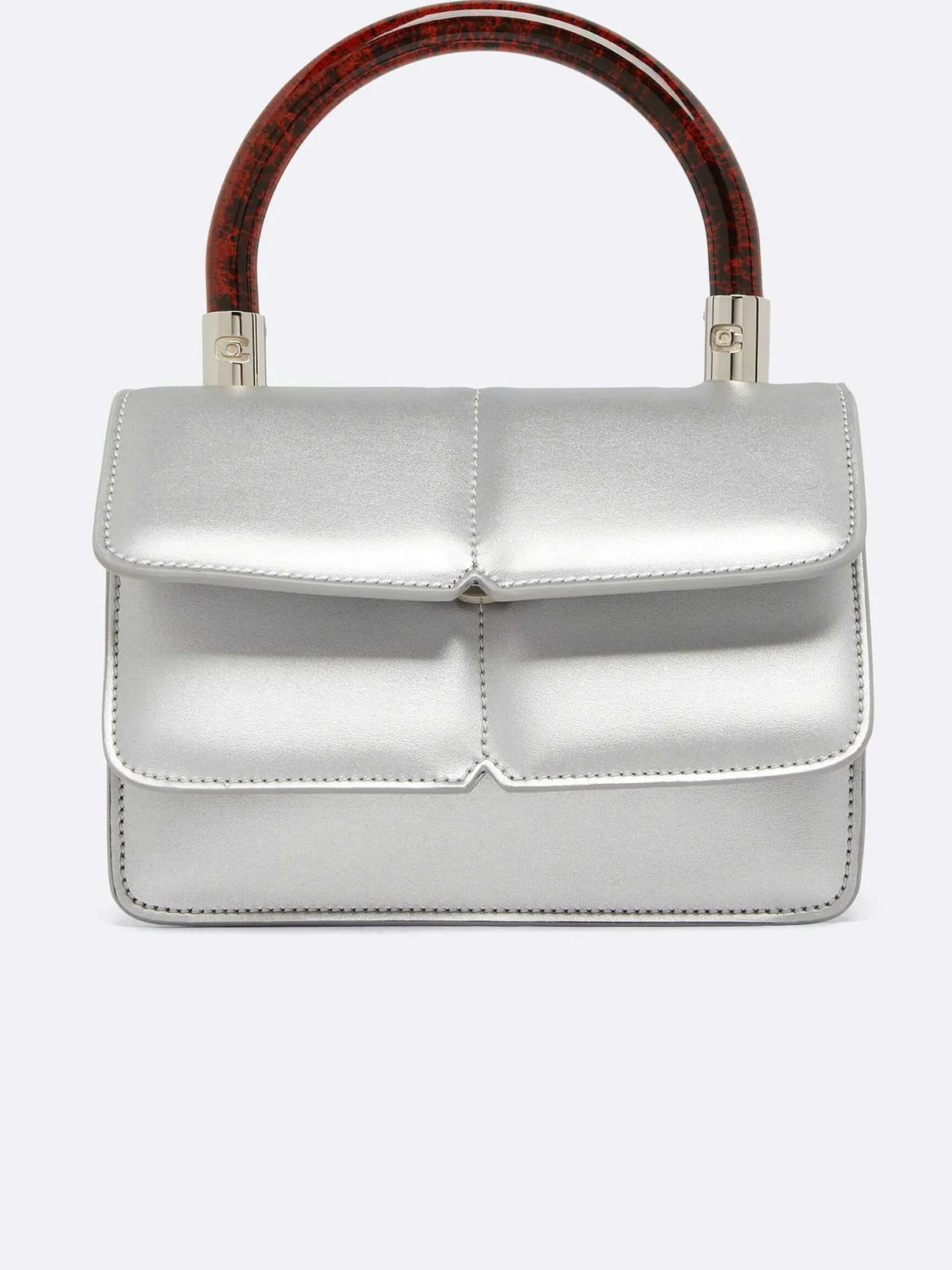 Silver Appleskin Handbag-Carel Online