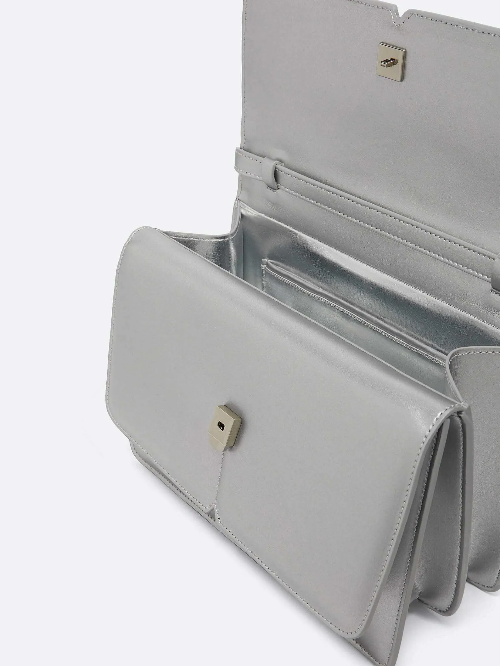 Silver Appleskin Handbag-Carel Hot