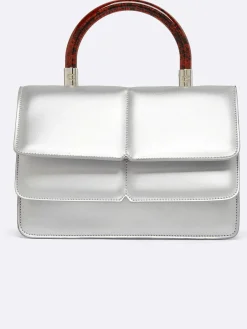 Silver Appleskin Handbag-Carel Hot