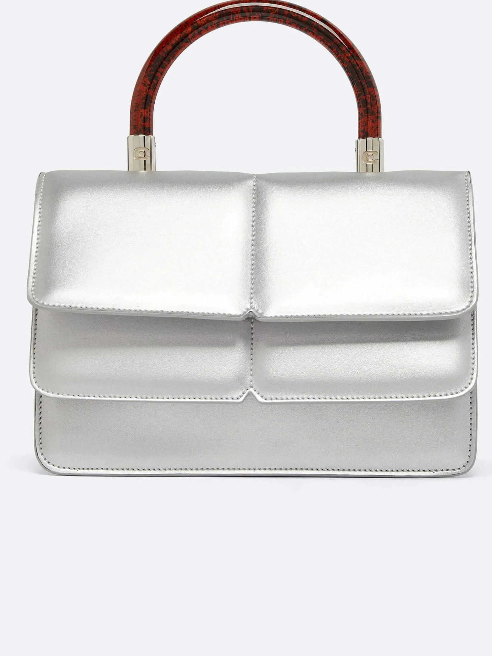 Silver Appleskin Handbag-Carel Hot