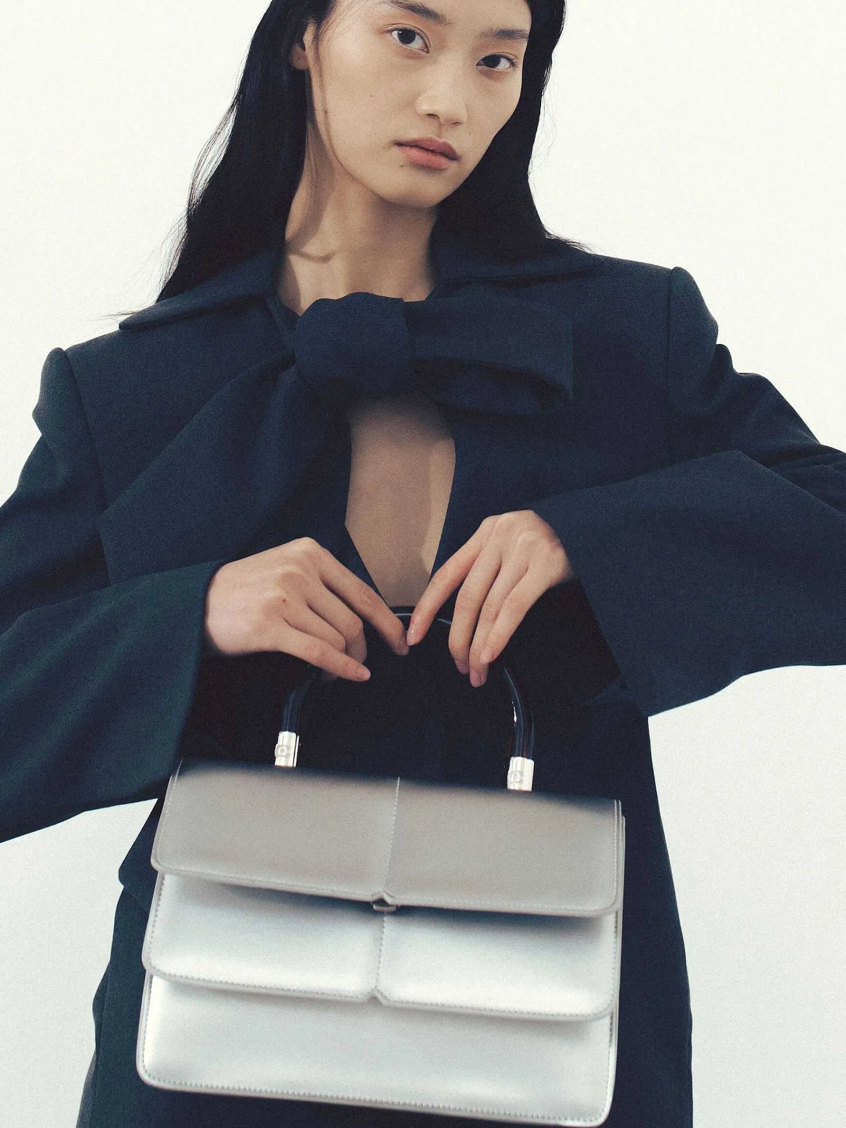 Silver Appleskin Handbag-Carel Hot