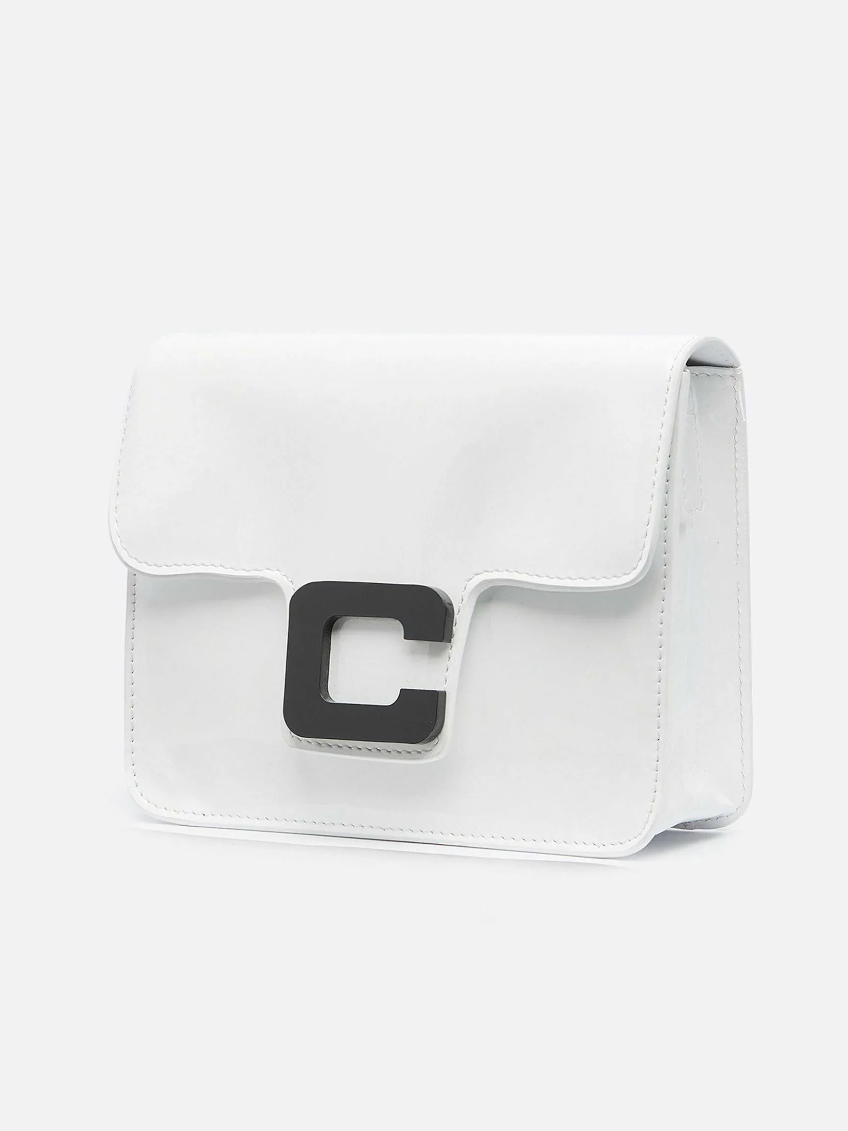 White Patent Leather Bag-Carel Cheap